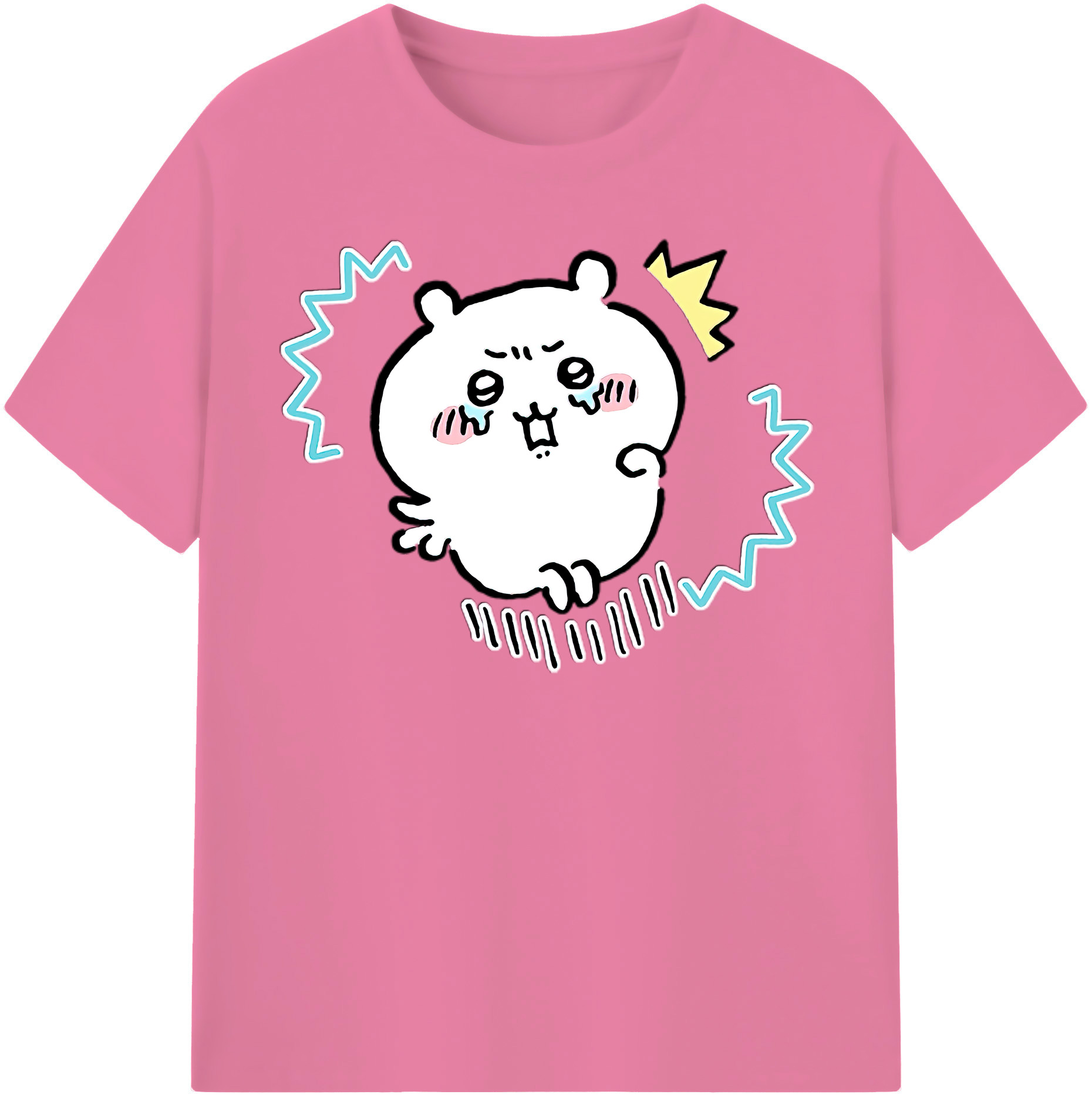 （画像用） ちいかわ ちいかわ Chii-kawa chiikawa 綿100％半袖Tシャツ（フロントプリント）